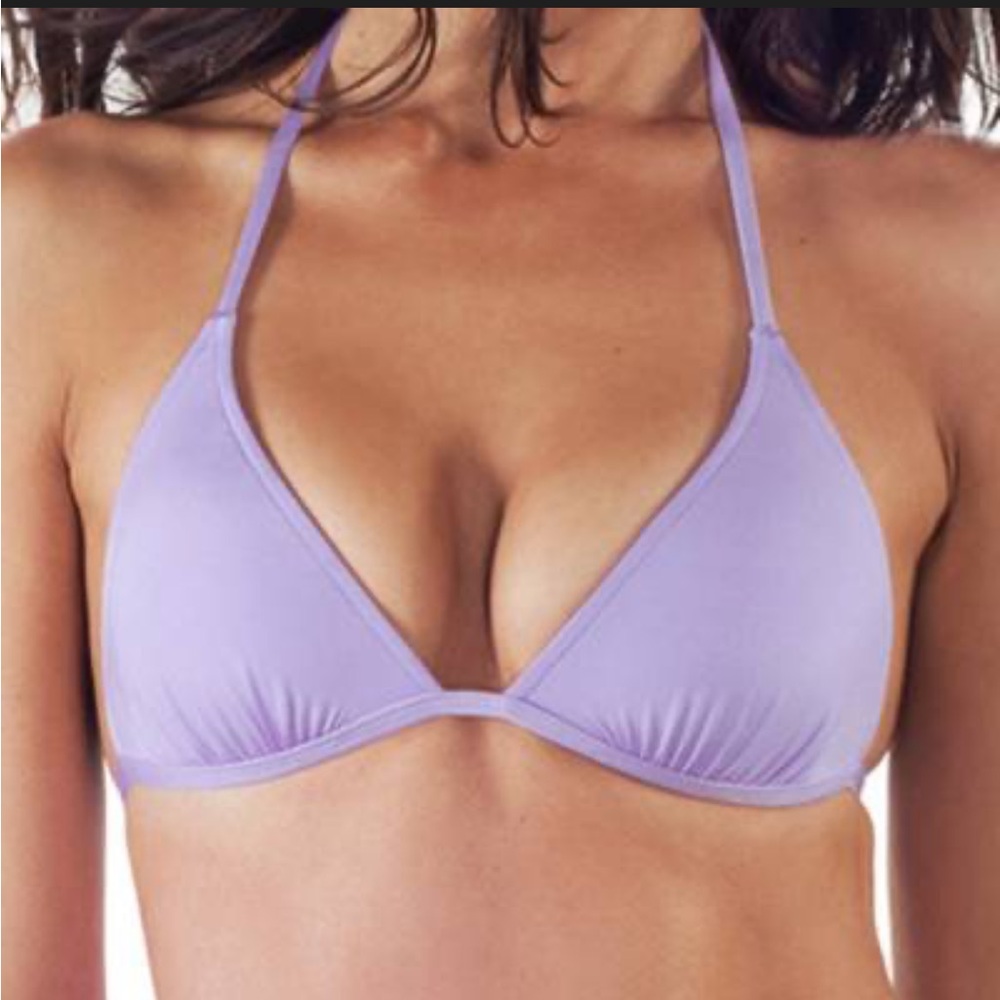 Envy Push Up String Bikini Top — Lilac